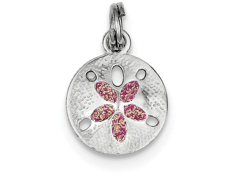 FJC Finejewelers Sterling Silver Enamel Sanddollar Charm