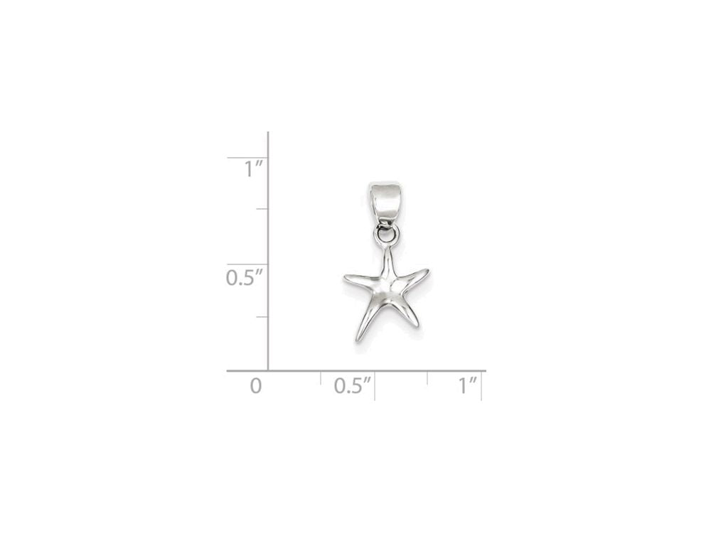 FJC Finejewelers Sterling Silver Starfish Pendant Necklace - Chain Included