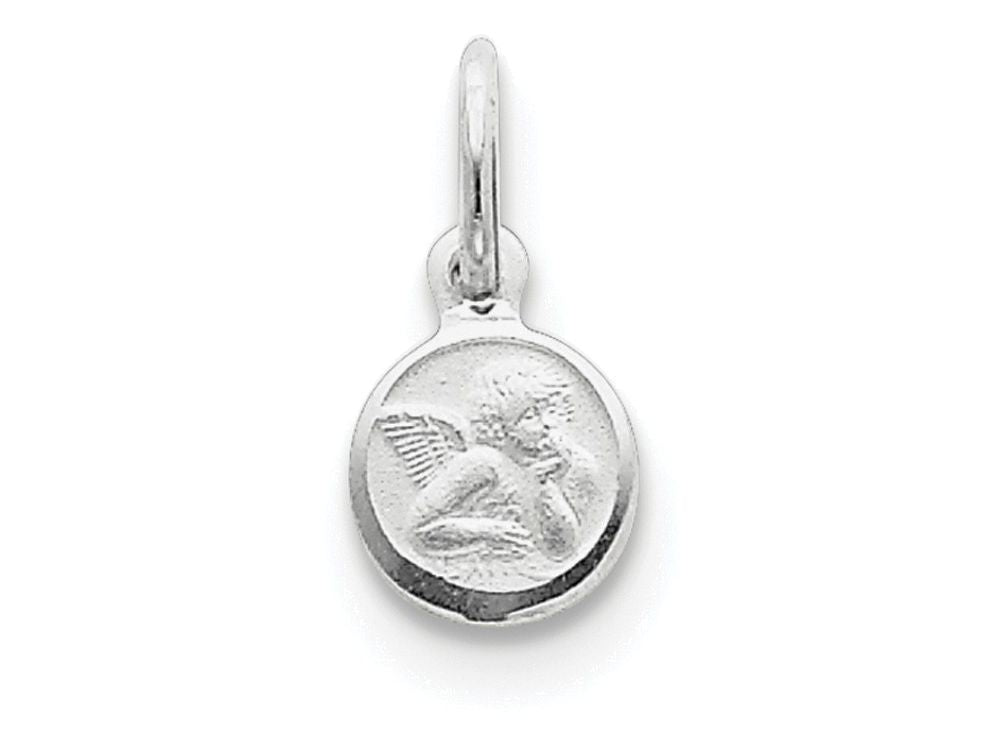 FJC Finejewelers Sterling Silver Satin Angel Charm