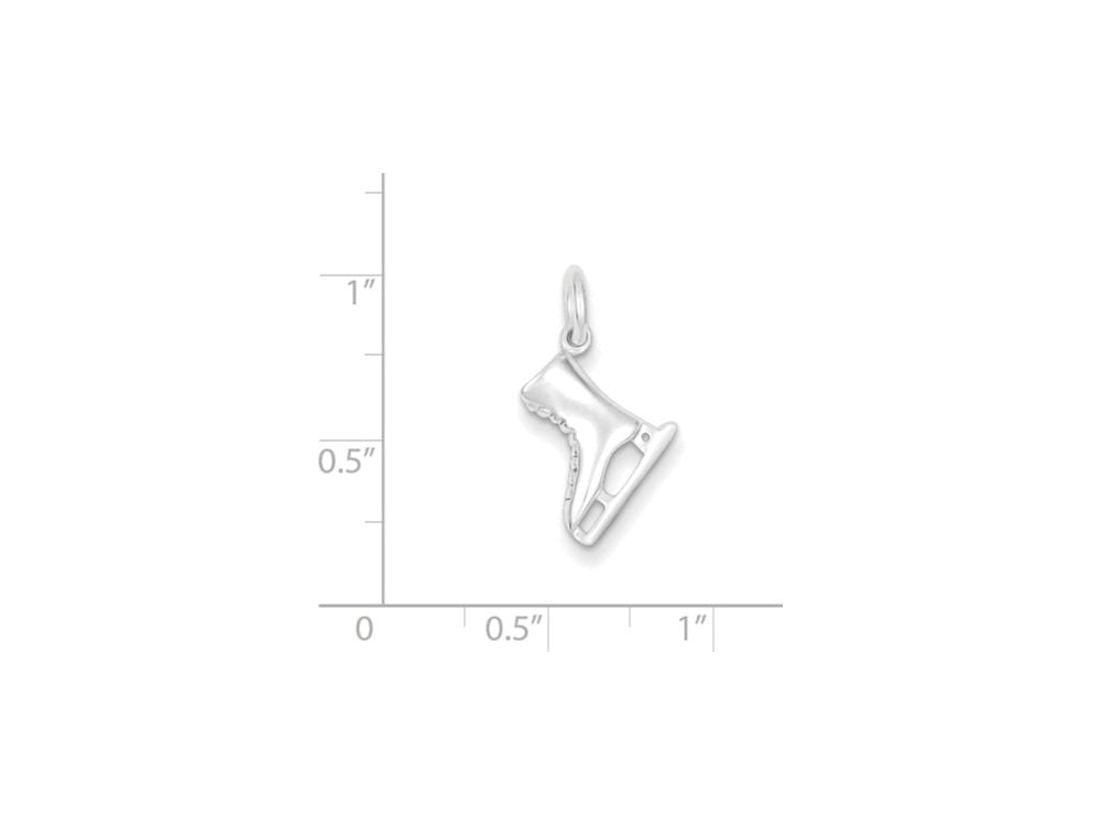 FJC Finejewelers Sterling Silver Ice Skate Charm