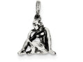 FJC Finejewelers Sterling Silver Antiqued Virgo Pendant Necklace - Chain Included