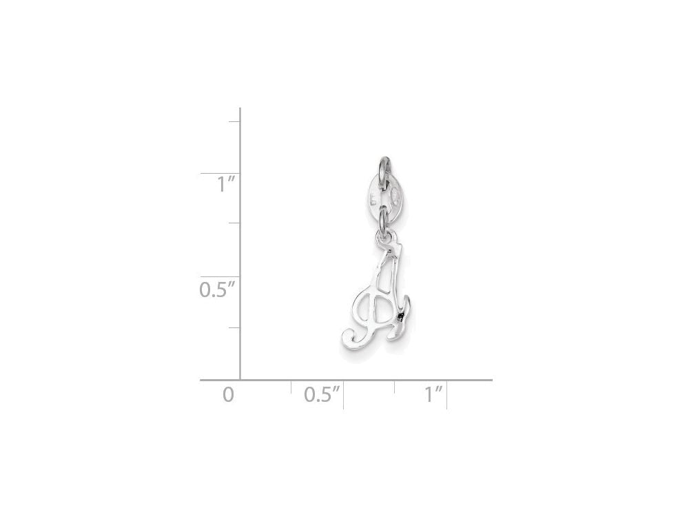 FJC Finejewelers Sterling Silver Initial A Pendant Necklace - Chain Included