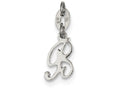 FJC Finejewelers Sterling Silver Initial B Pendant Necklace - Chain Included