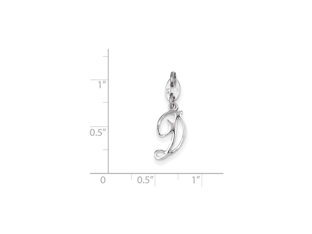 FJC Finejewelers Sterling Silver Initial D Pendant Necklace - Chain Included
