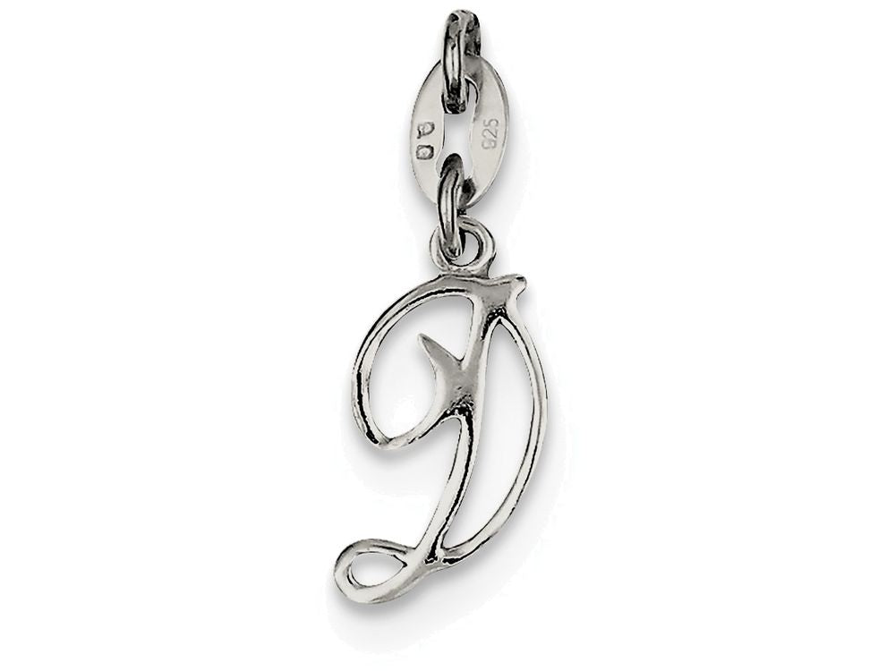 FJC Finejewelers Sterling Silver Initial D Pendant Necklace - Chain Included