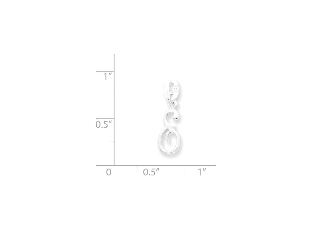 FJC Finejewelers Sterling Silver Initial E Pendant Necklace - Chain Included