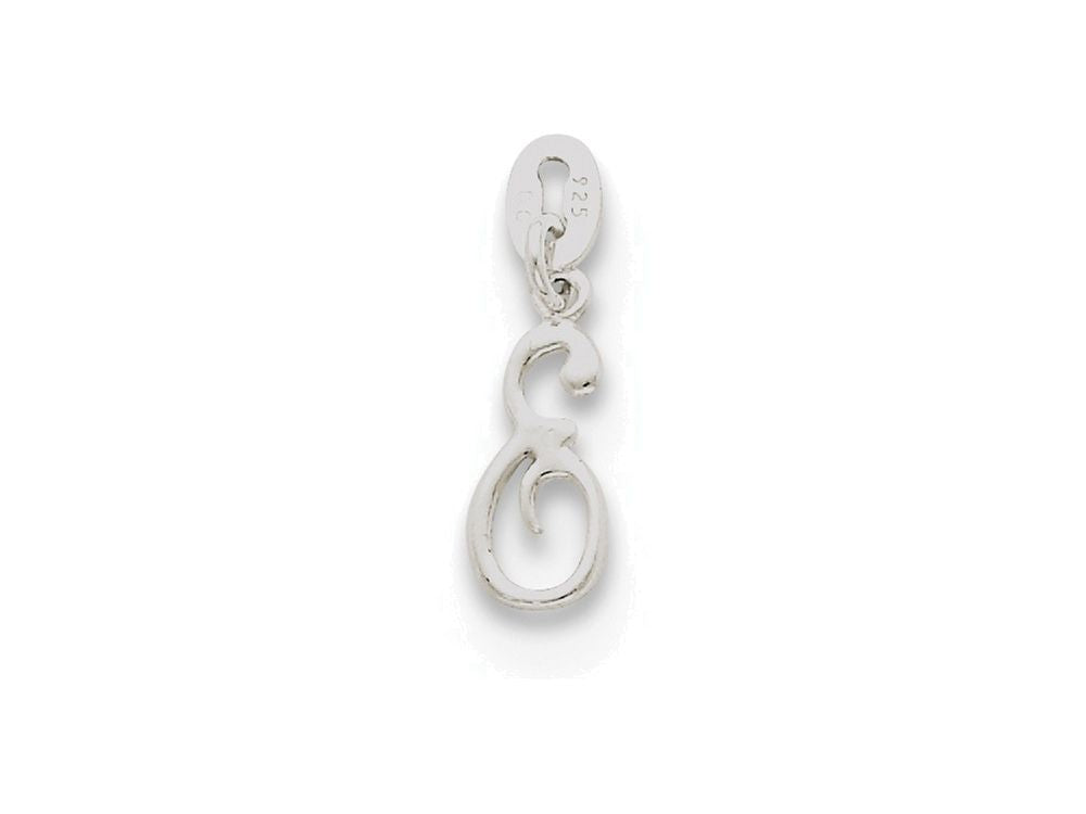 FJC Finejewelers Sterling Silver Initial E Pendant Necklace - Chain Included
