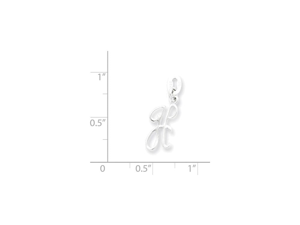 FJC Finejewelers Sterling Silver Initial H Pendant Necklace - Chain Included