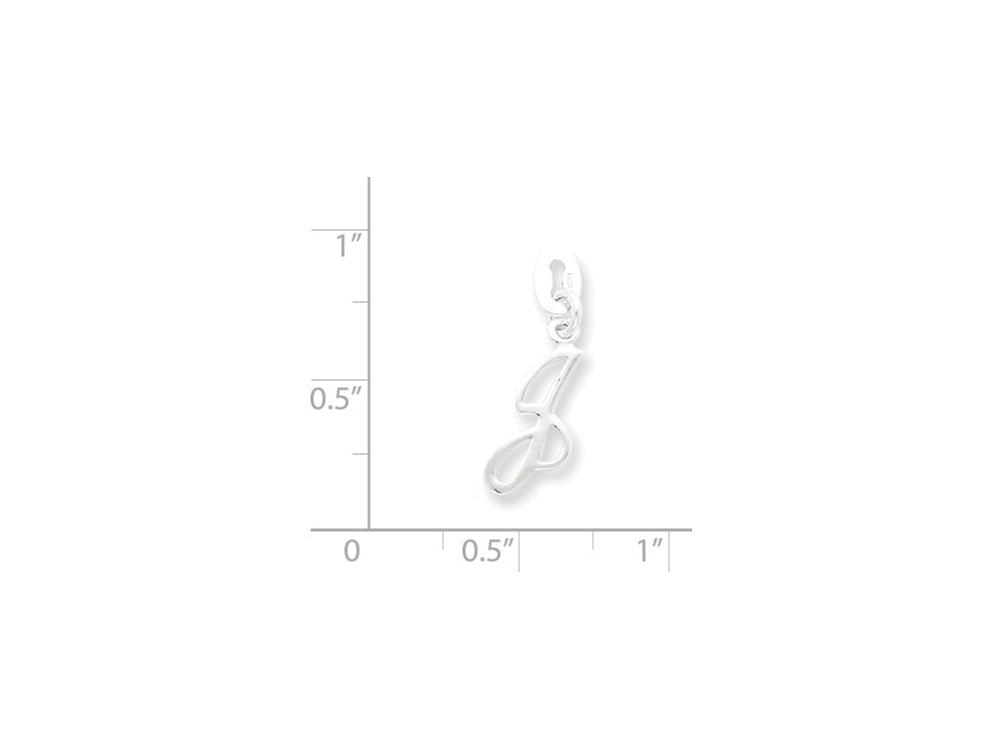FJC Finejewelers Sterling Silver Initial J Pendant Necklace - Chain Included