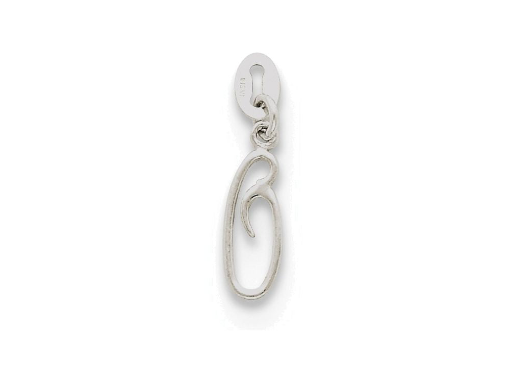 FJC Finejewelers Sterling Silver Initial O Pendant Necklace - Chain Included