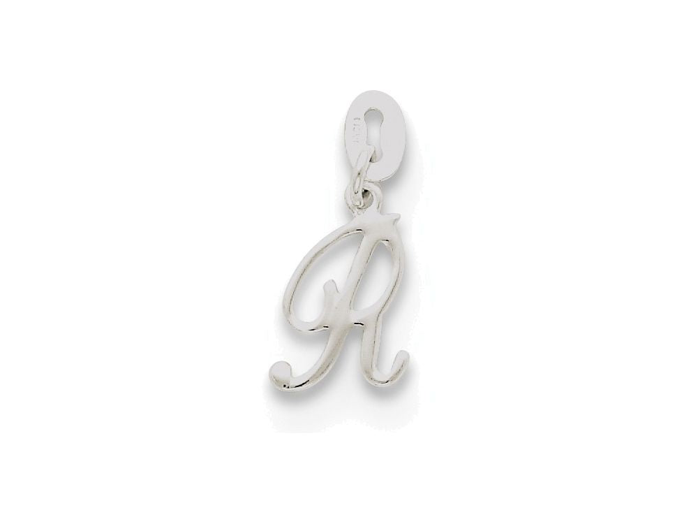FJC Finejewelers Sterling Silver Initial R Pendant Necklace - Chain Included