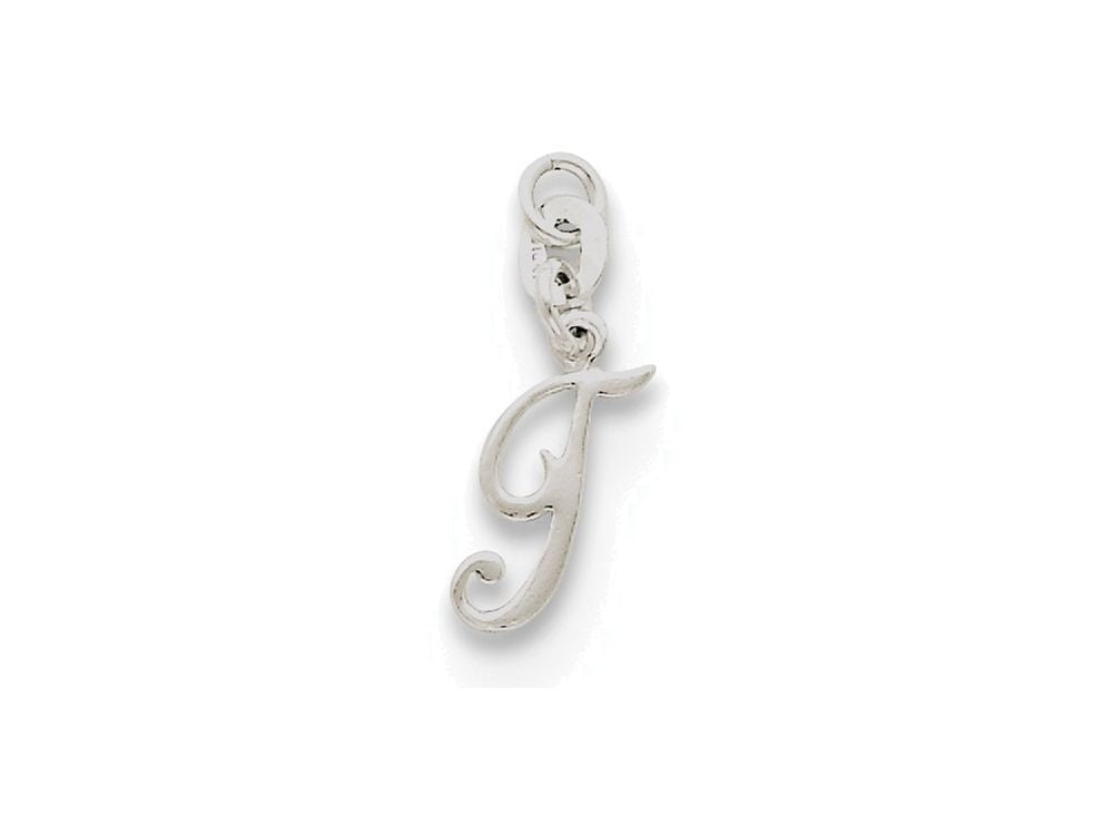 FJC Finejewelers Sterling Silver Initial T Pendant Necklace - Chain Included