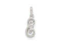 FJC Finejewelers Sterling Silver Initial E Pendant Necklace - Chain Included