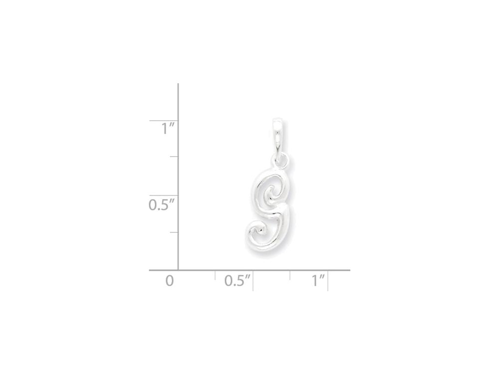 FJC Finejewelers Sterling Silver Initial G Pendant Necklace - Chain Included