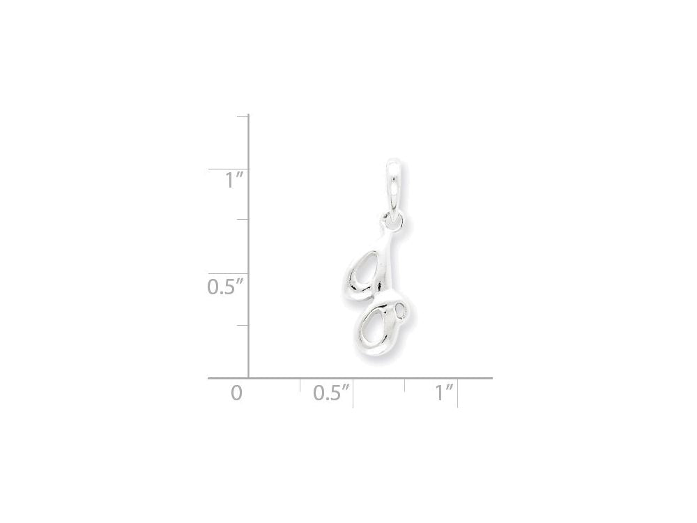 FJC Finejewelers Sterling Silver Initial J Pendant Necklace - Chain Included