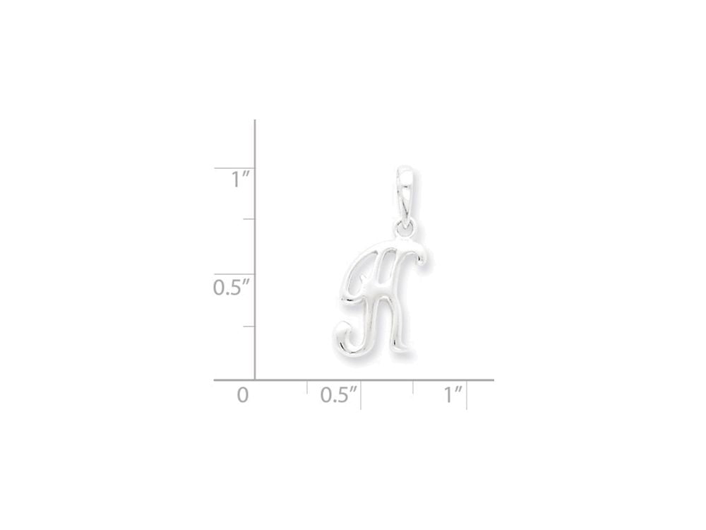 FJC Finejewelers Sterling Silver Initial K Pendant Necklace - Chain Included