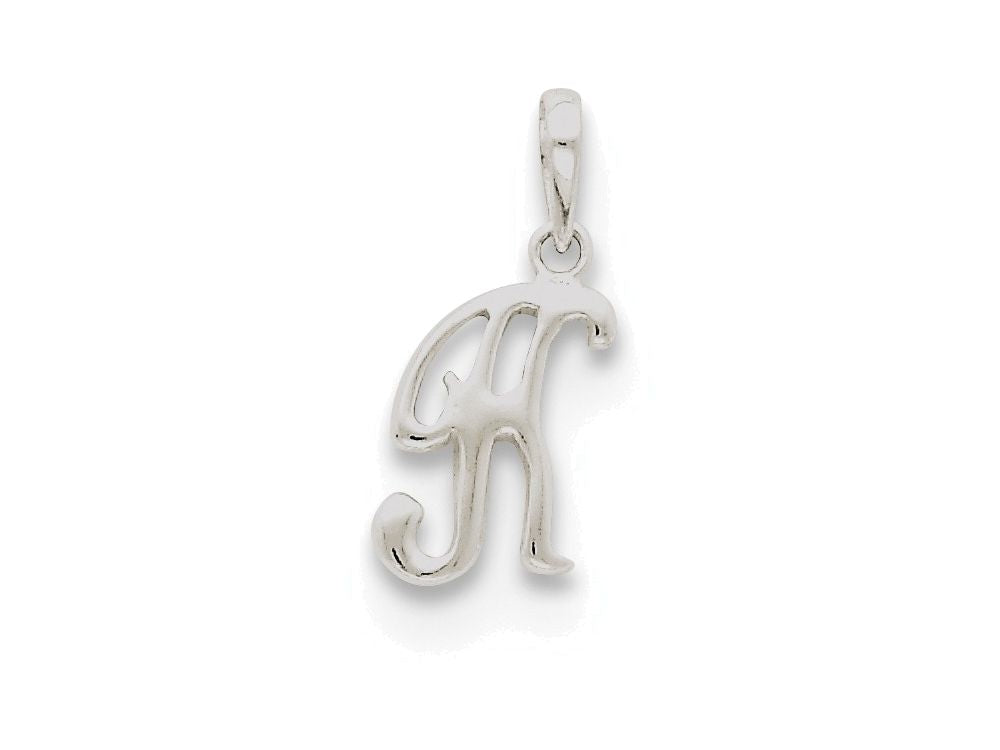 FJC Finejewelers Sterling Silver Initial K Pendant Necklace - Chain Included