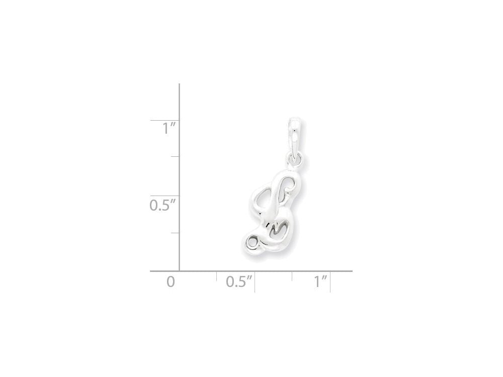 FJC Finejewelers Sterling Silver Initial L Pendant Necklace - Chain Included