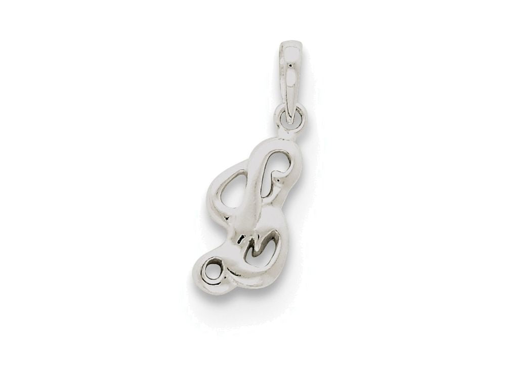 FJC Finejewelers Sterling Silver Initial L Pendant Necklace - Chain Included