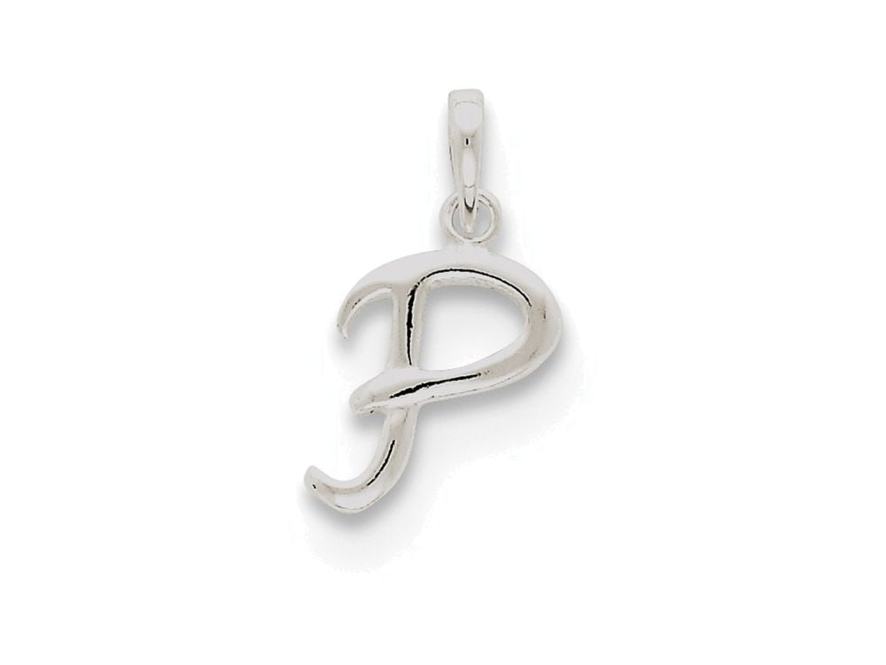 FJC Finejewelers Sterling Silver Initial P Pendant Necklace - Chain Included
