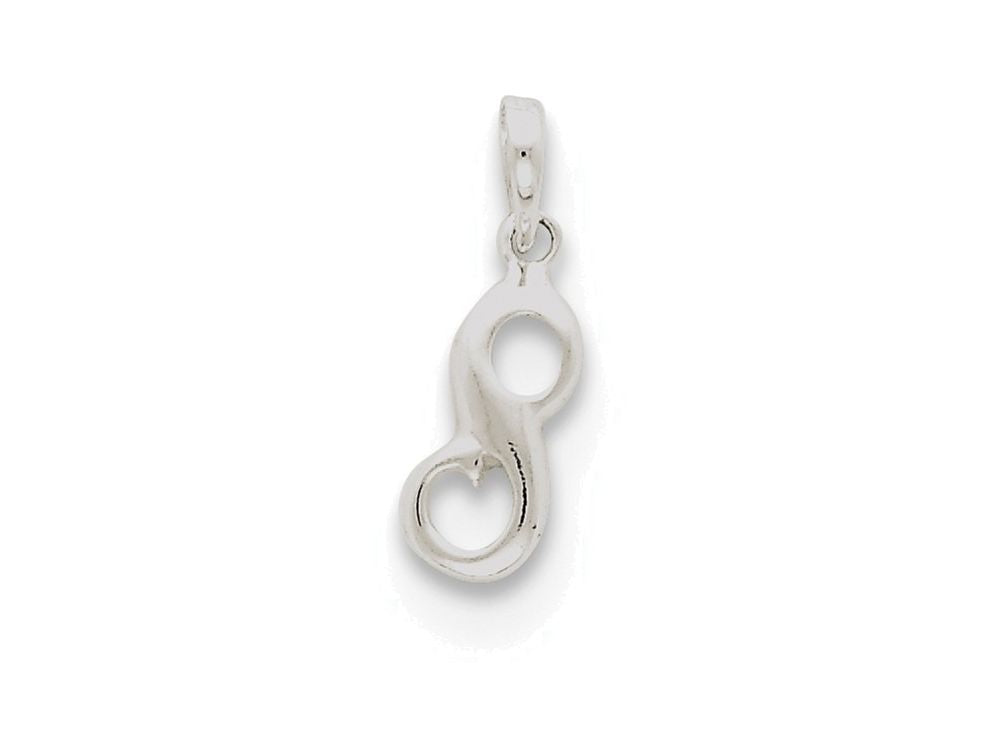 FJC Finejewelers Sterling Silver Initial S Pendant Necklace - Chain Included