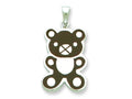 FJC Finejewelers Sterling Silver Resin Teddy Bear Pendant Necklace - Chain Included