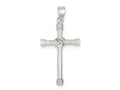 FJC Finejewelers Sterling Silver Polished Cross Pendant Necklace - Chain Included