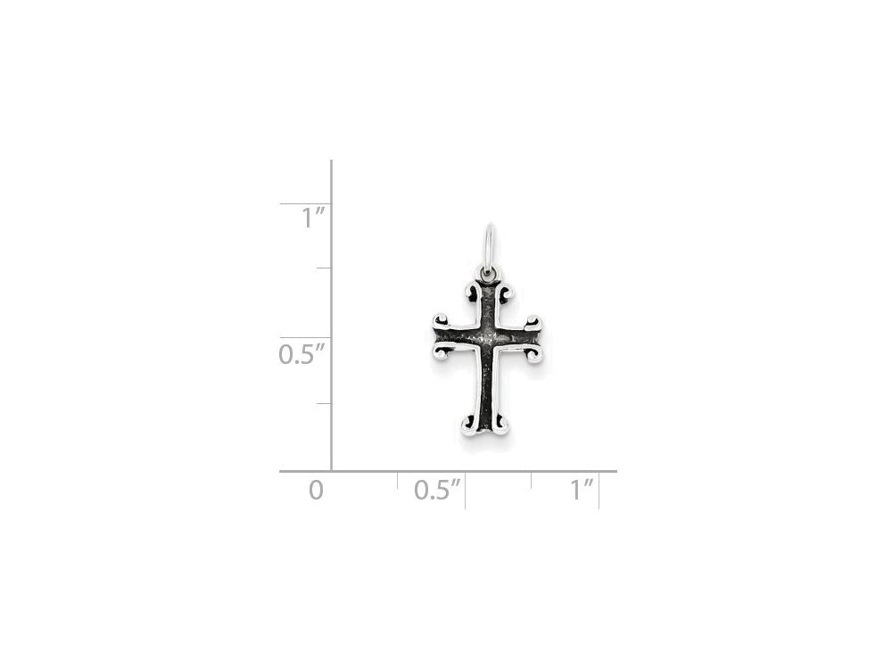 FJC Finejewelers Sterling Silver Antiqued Cross Charm