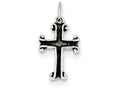 FJC Finejewelers Sterling Silver Antiqued Cross Charm