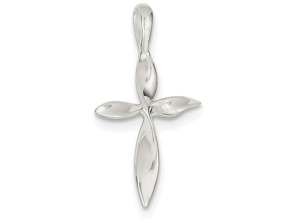 FJC Finejewelers Sterling Silver Twisted Cross Pendant Necklace - Chain Included