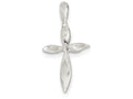 FJC Finejewelers Sterling Silver Twisted Cross Pendant Necklace - Chain Included