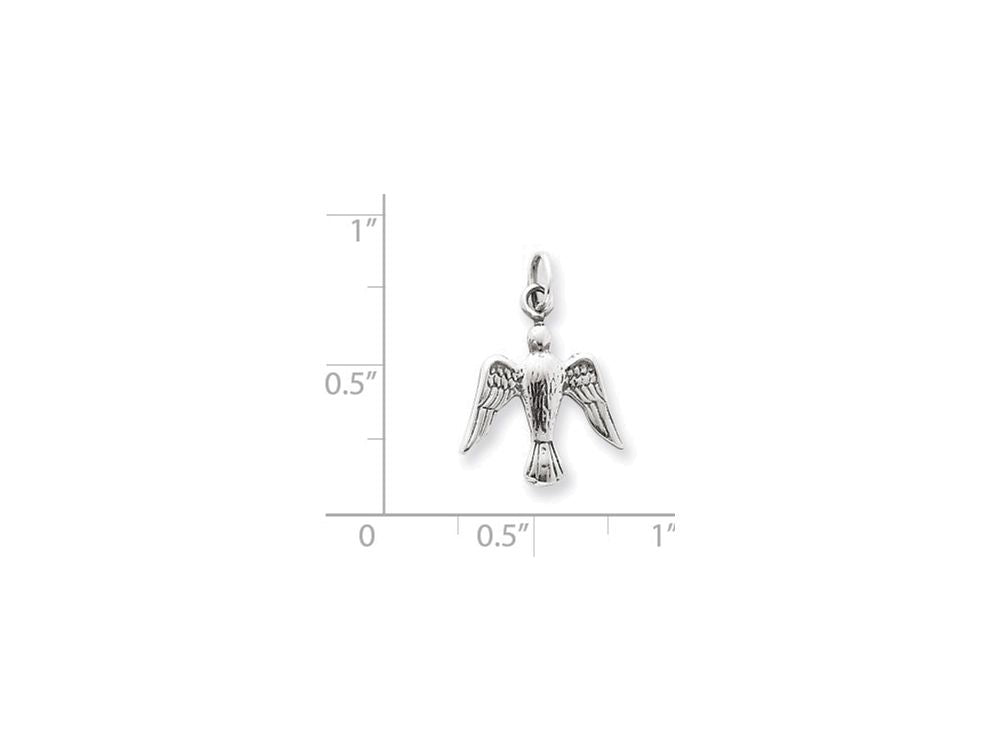 FJC Finejewelers Sterling Silver Antiqued Dove Charm
