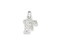 FJC Finejewelers Sterling Silver Cubic Zirconia Initial F Pendant Necklace - Chain Included
