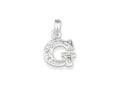 FJC Finejewelers Sterling Silver Cubic Zirconia Initial G Pendant Necklace - Chain Included