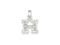 FJC Finejewelers Sterling Silver Cubic Zirconia Initial H Pendant Necklace - Chain Included