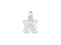 FJC Finejewelers Sterling Silver Cubic Zirconia Initial N Pendant Necklace - Chain Included