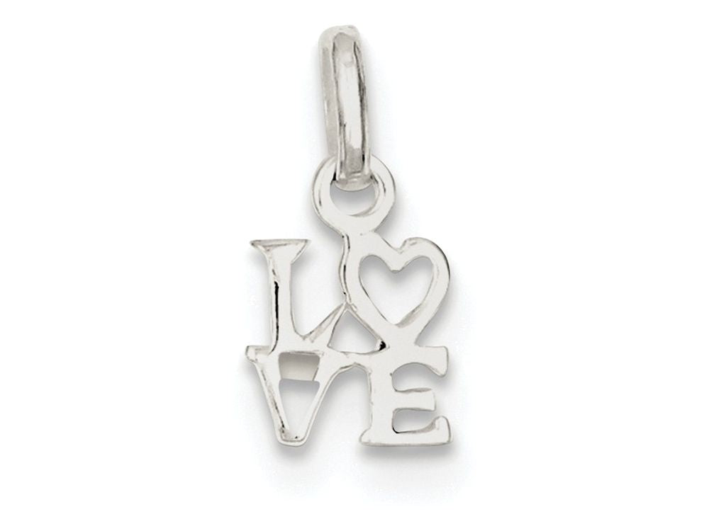 FJC Finejewelers Sterling Silver Love Charm