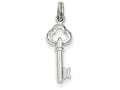 FJC Finejewelers Sterling Silver Key Charm