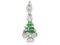 FJC Finejewelers Sterling Silver Enameled Christmas Tree Charm