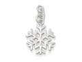 FJC Finejewelers Sterling Silver Polished Snowflake Charm