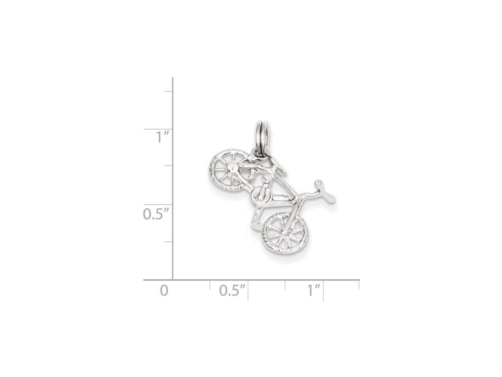 FJC Finejewelers Sterling Silver Polished Bicycle Charm