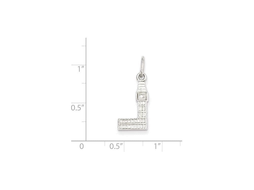 FJC Finejewelers Sterling Silver Big Ben Charm