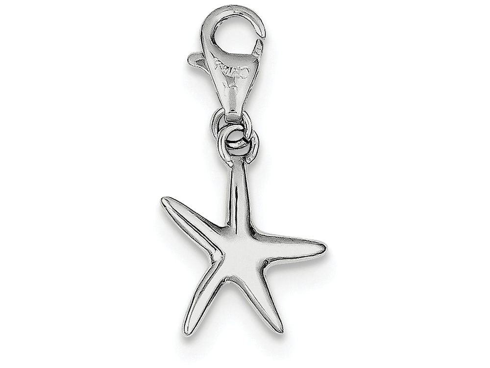 FJC Finejewelers Sterling Silver Polished Starfish Charm