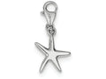 FJC Finejewelers Sterling Silver Polished Starfish Charm