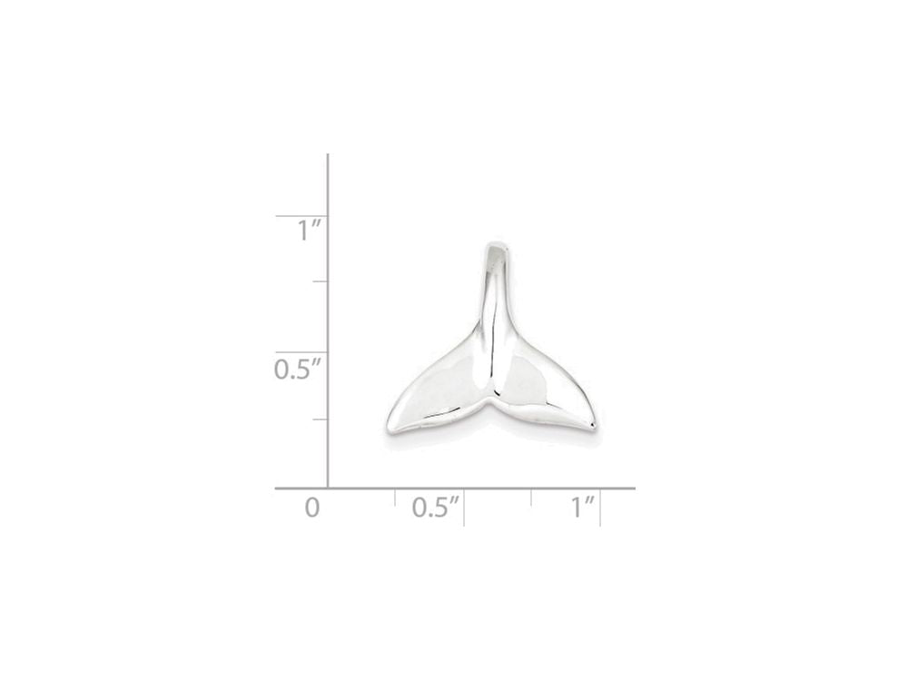 FJC Finejewelers Sterling Silver Whale Tail Slide Pendant Necklace - Chain Included