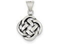 FJC Finejewelers Sterling Silver Antiqued Celtic Knot Pendant Necklace - Chain Included