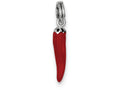 FJC Finejewelers Sterling Silver Red Enamel Pepper Charm