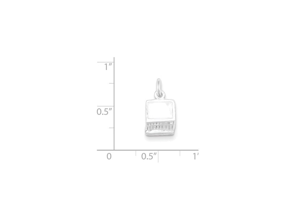 FJC Finejewelers Sterling Silver Laptop Charm