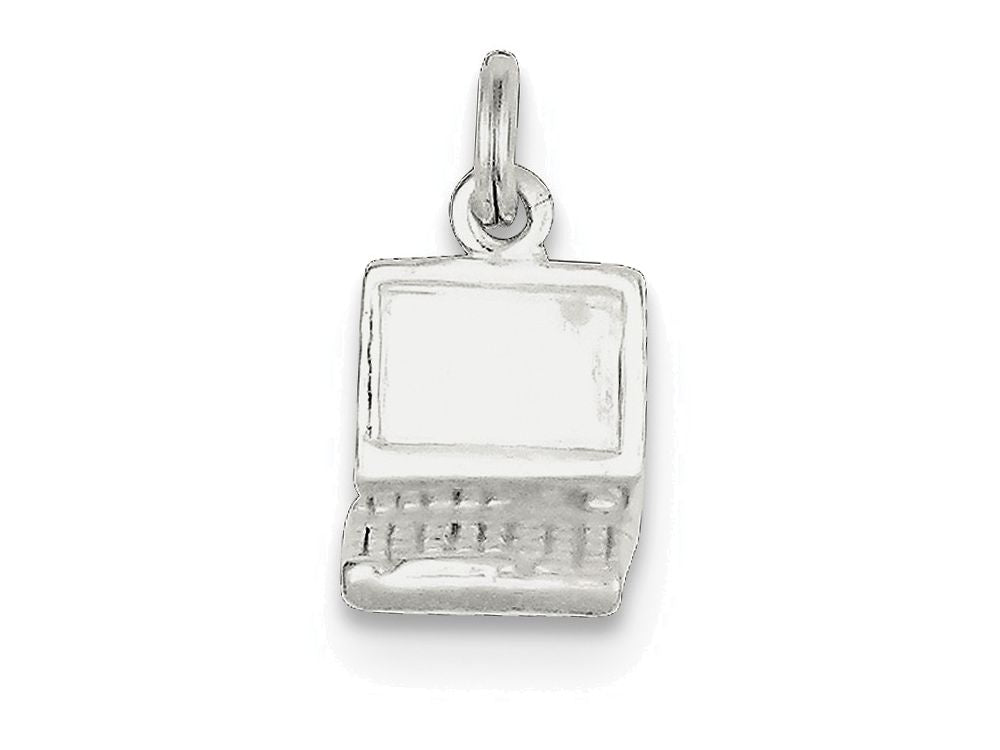 FJC Finejewelers Sterling Silver Laptop Charm