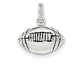 FJC Finejewelers Sterling Silver Antiqued Football Charm